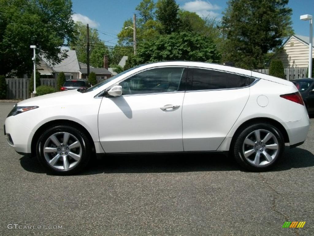 Aspen White Pearl 2010 Acura ZDX AWD Advance Exterior Photo #48972974