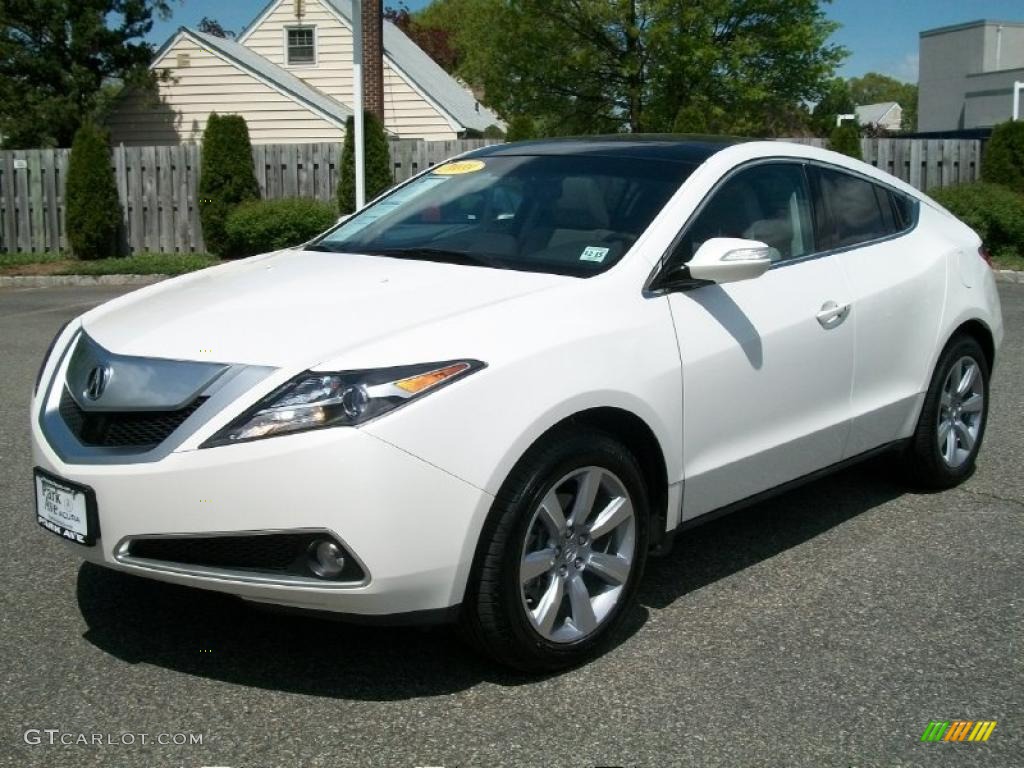 Aspen White Pearl 2010 Acura ZDX AWD Advance Exterior Photo #48972989