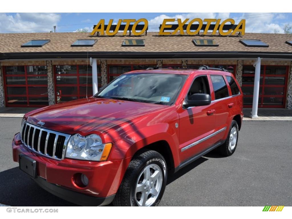 2005 Grand Cherokee Limited 4x4 - Inferno Red Crystal Pearl / Medium Slate Gray photo #1