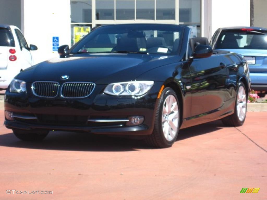 2011 3 Series 328i Convertible - Black Sapphire Metallic / Black photo #1