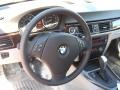 2011 BMW 3 Series Gray Dakota Leather Interior Steering Wheel Photo