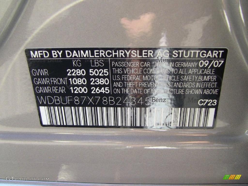 2008 E Color Code 723 for Pewter Metallic Photo #48976328