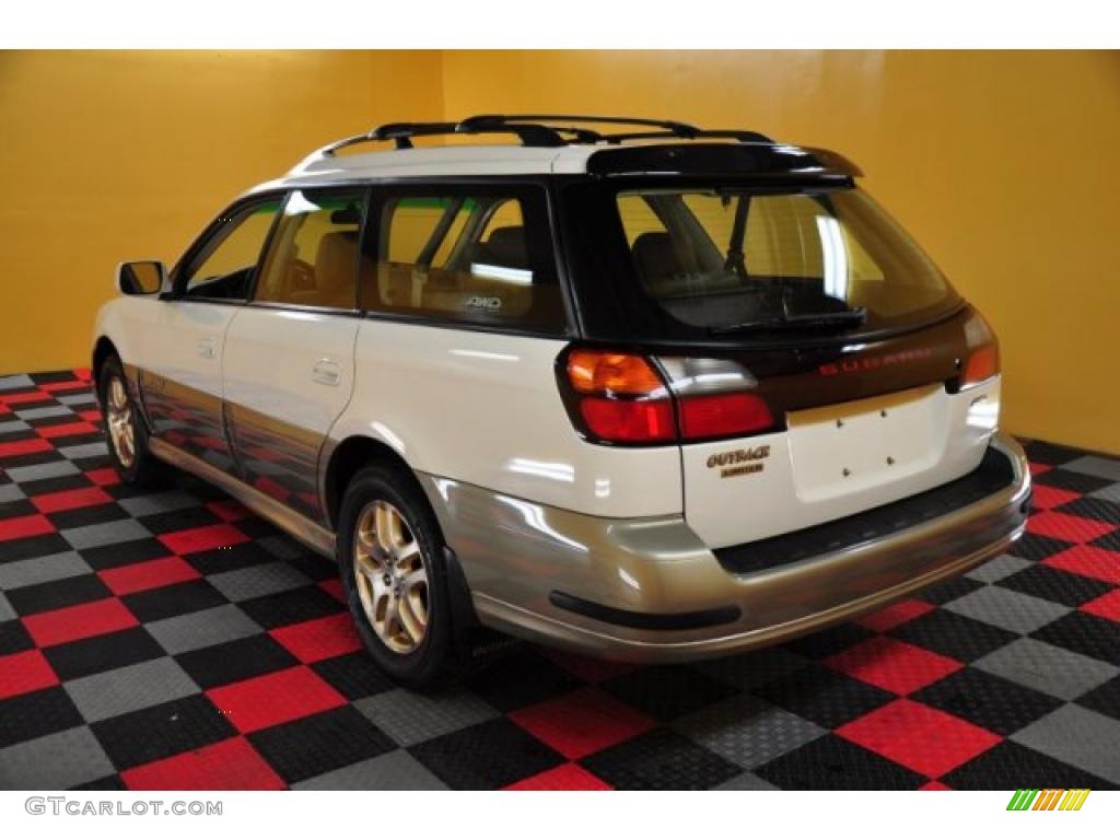 2000 Outback Limited Wagon - White Birch / Beige photo #3