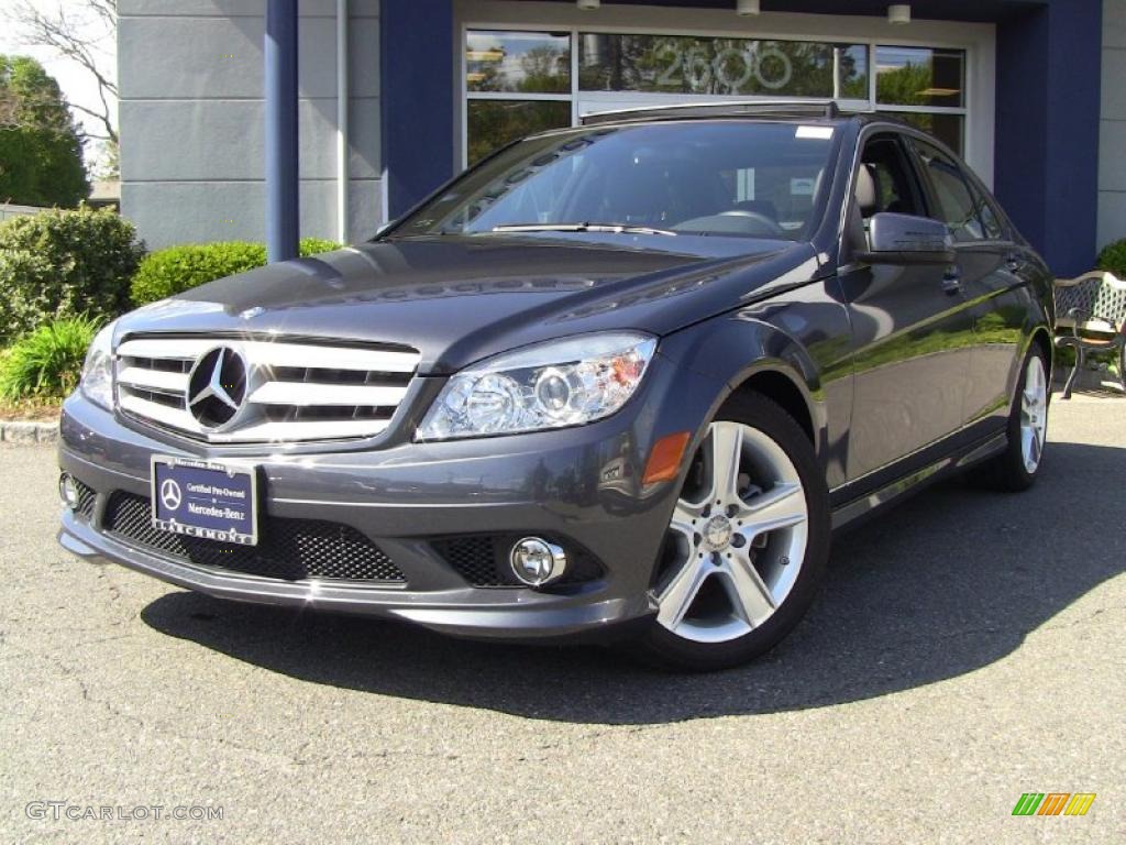 2010 C 300 Sport 4Matic - Steel Grey Metallic / Black photo #1