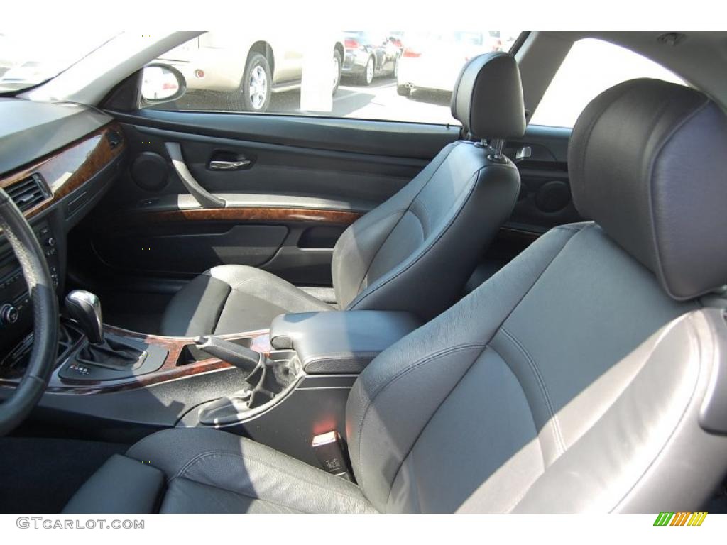 2008 3 Series 328i Coupe - Jet Black / Black photo #5