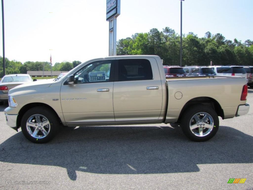 2011 Ram 1500 Lone Star Crew Cab 4x4 - White Gold / Dark Slate Gray/Medium Graystone photo #4