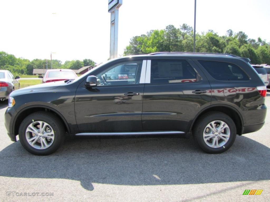 2011 Durango Crew - Dark Charcoal Pearl / Dark Graystone/Medium Graystone photo #4