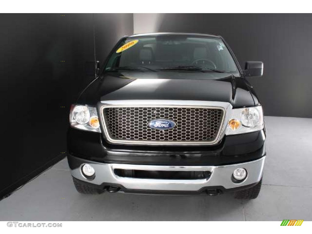 2006 F150 Lariat SuperCrew 4x4 - Black / Black photo #1
