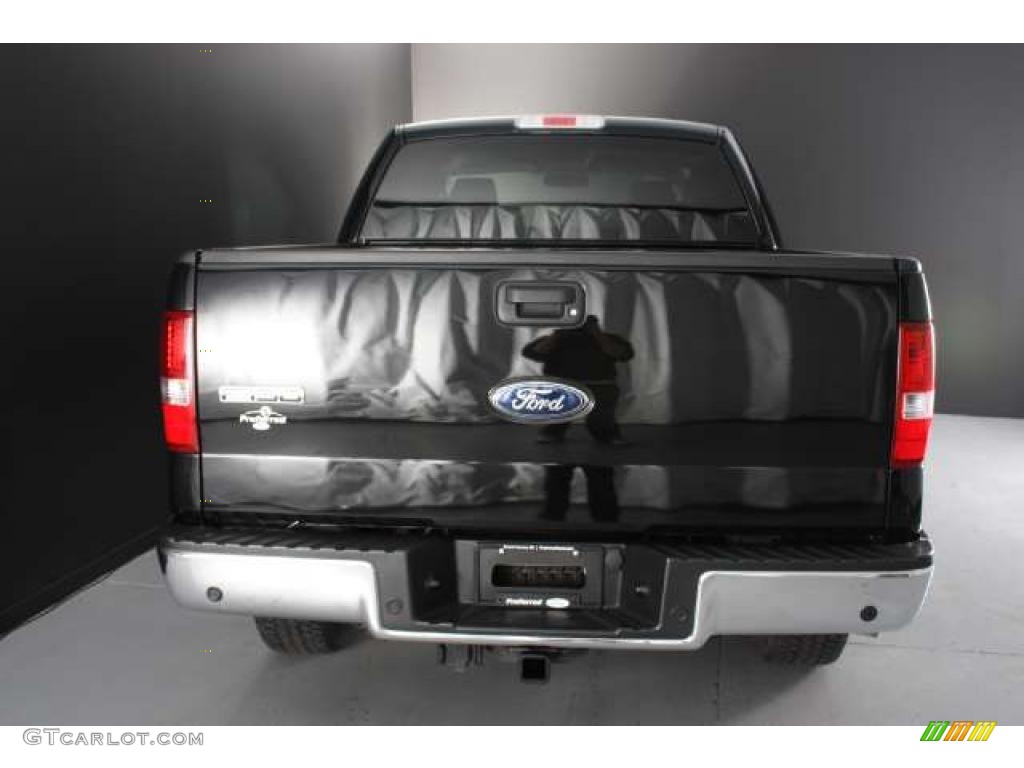2006 F150 Lariat SuperCrew 4x4 - Black / Black photo #7