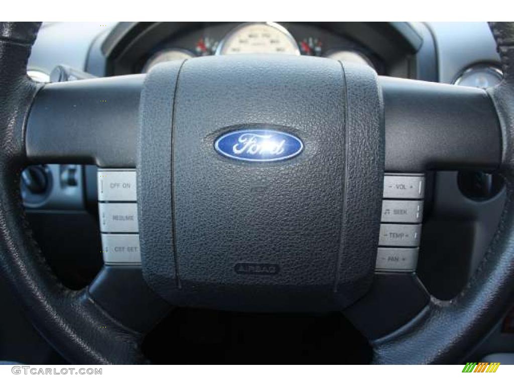 2006 F150 Lariat SuperCrew 4x4 - Black / Black photo #16