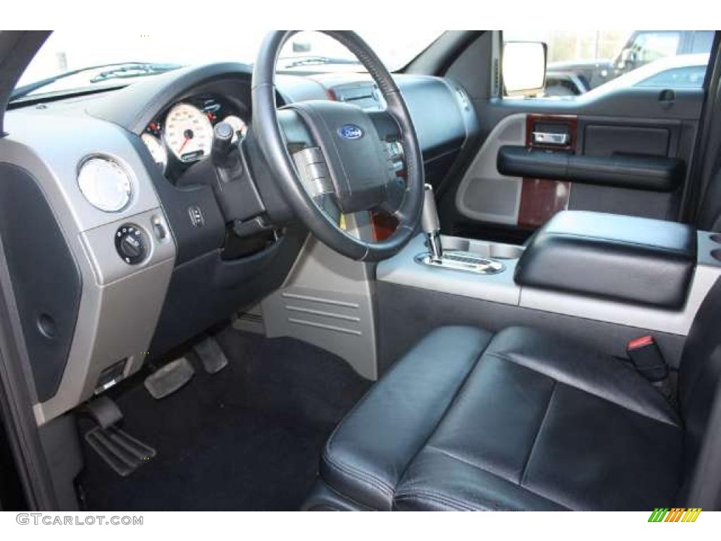 2006 F150 Lariat SuperCrew 4x4 - Black / Black photo #19