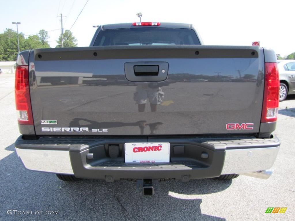 2011 Sierra 1500 SLE Crew Cab - Storm Gray Metallic / Dark Titanium/Light Titanium photo #6