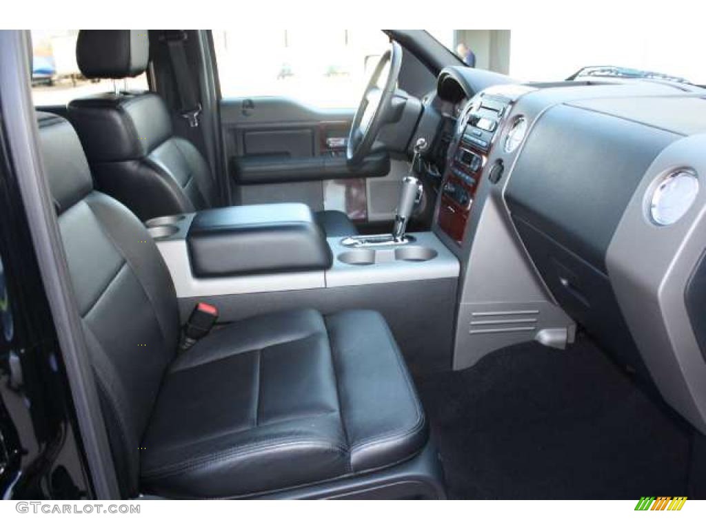 2006 F150 Lariat SuperCrew 4x4 - Black / Black photo #25