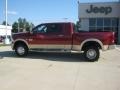 2011 Deep Cherry Red Crystal Pearl Dodge Ram 3500 HD Laramie Longhorn Mega Cab 4x4 Dually  photo #2