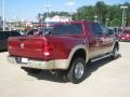 2011 Deep Cherry Red Crystal Pearl Dodge Ram 3500 HD Laramie Longhorn Mega Cab 4x4 Dually  photo #5