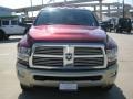 2011 Deep Cherry Red Crystal Pearl Dodge Ram 3500 HD Laramie Longhorn Mega Cab 4x4 Dually  photo #8