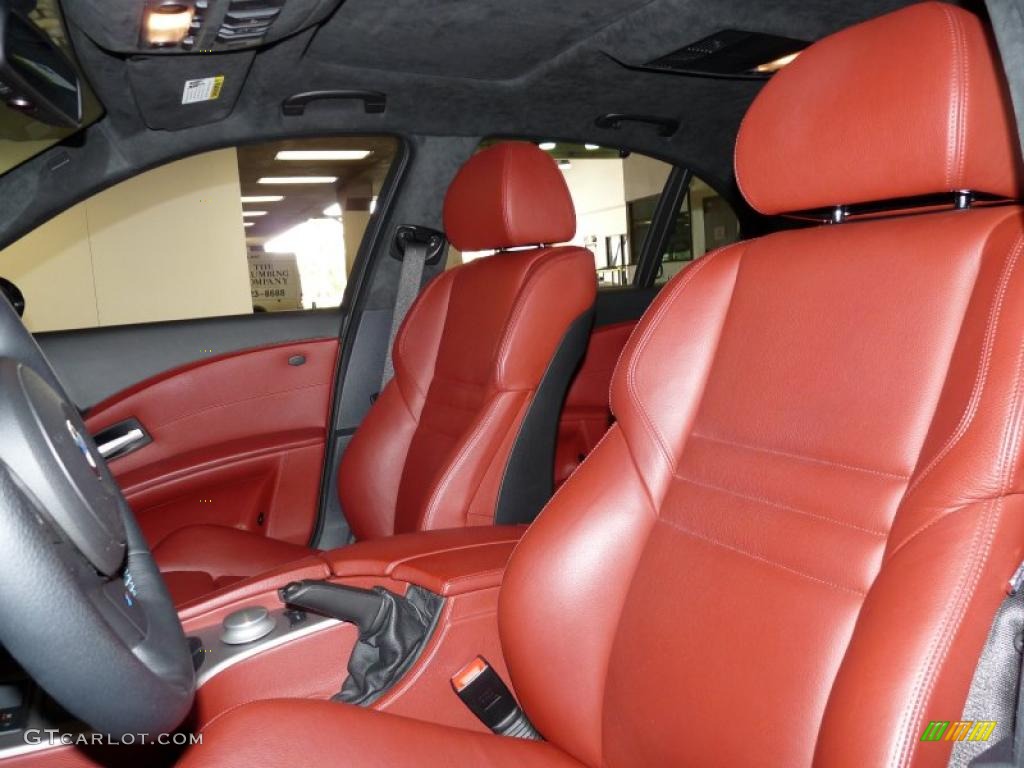 Indianapolis Red Interior 2007 BMW M5 Sedan Photo #48985148