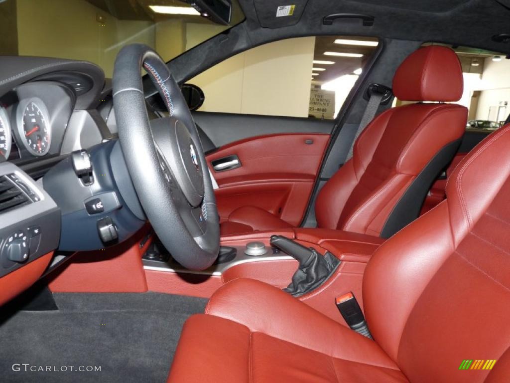 Indianapolis Red Interior 2007 BMW M5 Sedan Photo #48985163