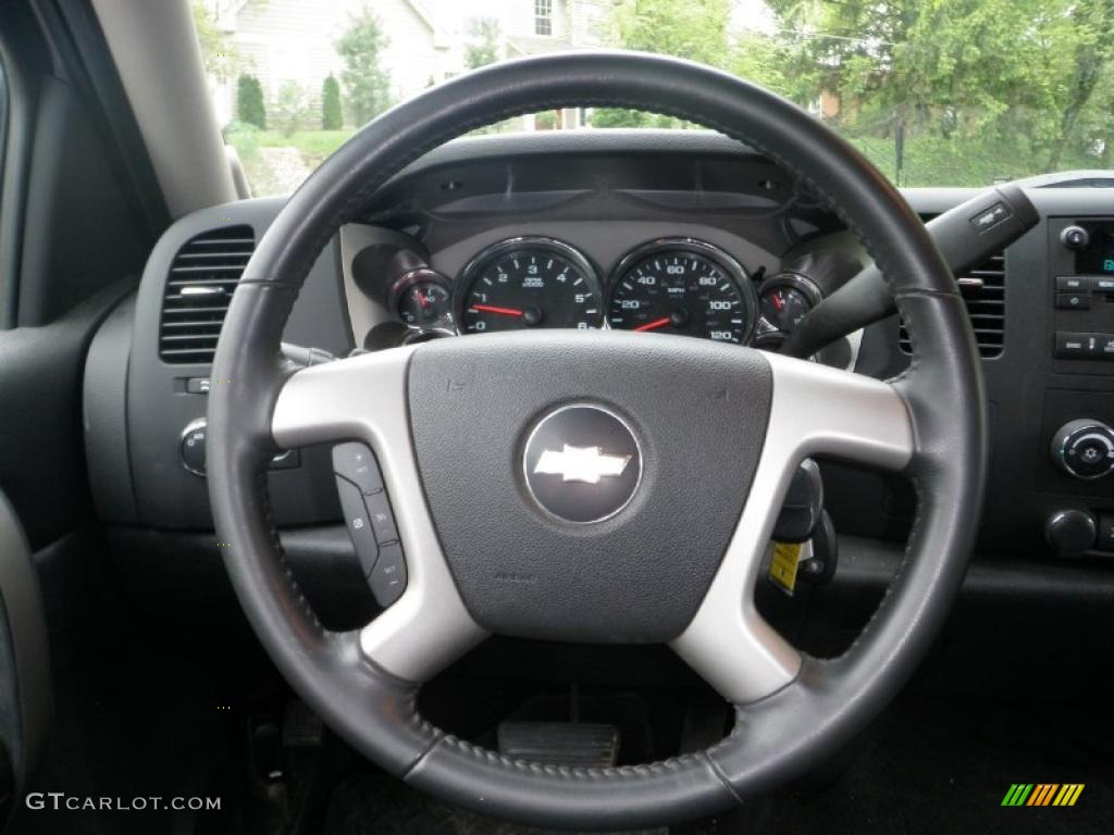 2009 Silverado 1500 LT Extended Cab 4x4 - Silver Birch Metallic / Ebony photo #20