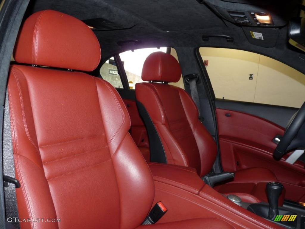 Indianapolis Red Interior 2007 BMW M5 Sedan Photo #48985238