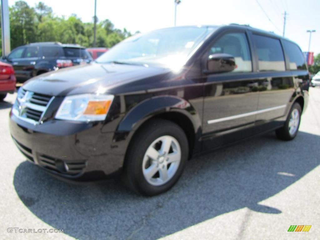 2010 Grand Caravan SXT - Dark Cordovan Pearlcoat / Medium Slate Gray/Light Shale photo #3