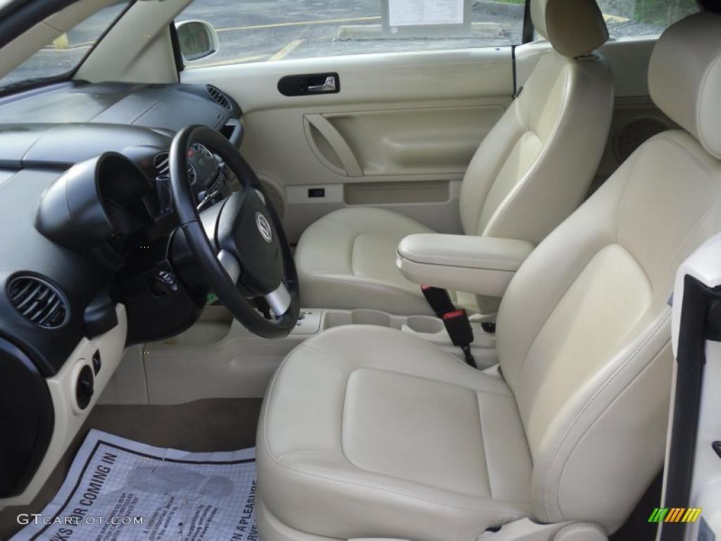 Cream Beige Interior 2008 Volkswagen New Beetle SE Convertible Photo #48985738