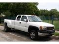 2001 Summit White GMC Sierra 3500 SLT Extended Cab 4x4 Dually  photo #13