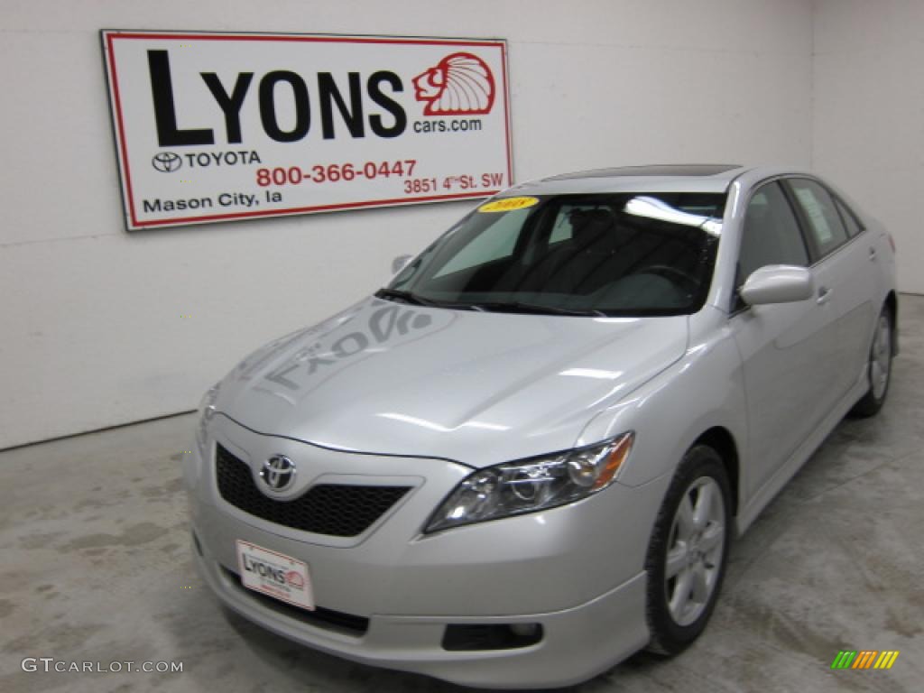 2008 Camry SE - Classic Silver Metallic / Dark Charcoal photo #26