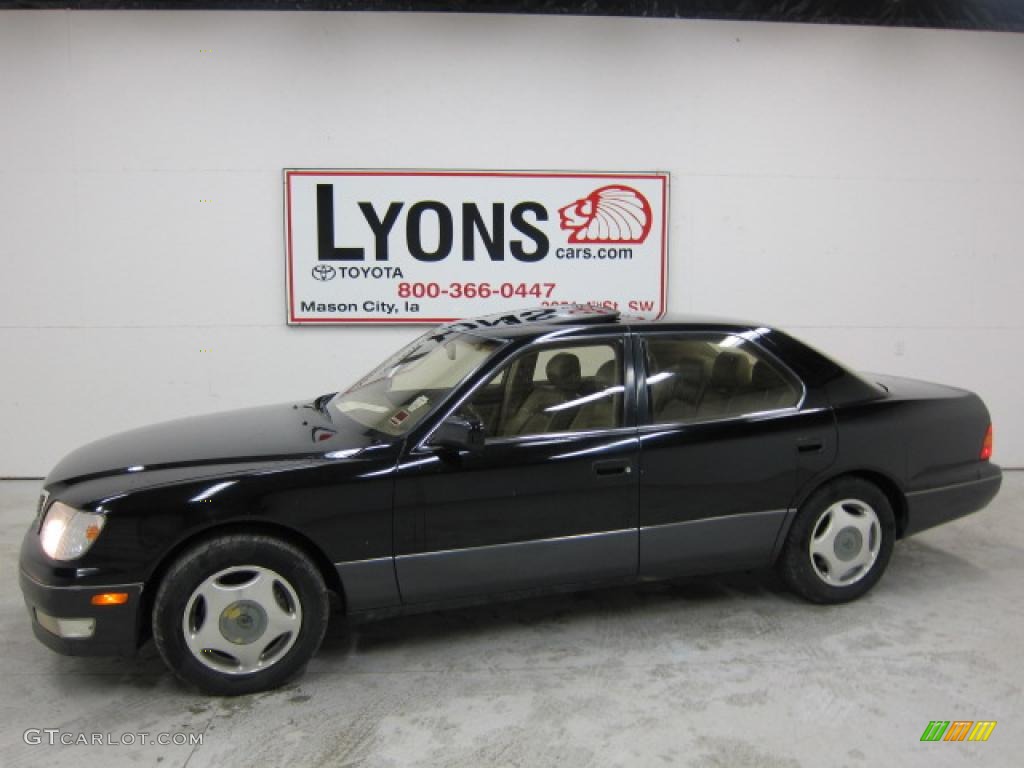 1998 LS 400 - Black Onyx / Ivory photo #1