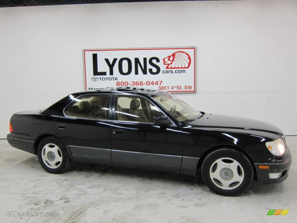 1998 LS 400 - Black Onyx / Ivory photo #12