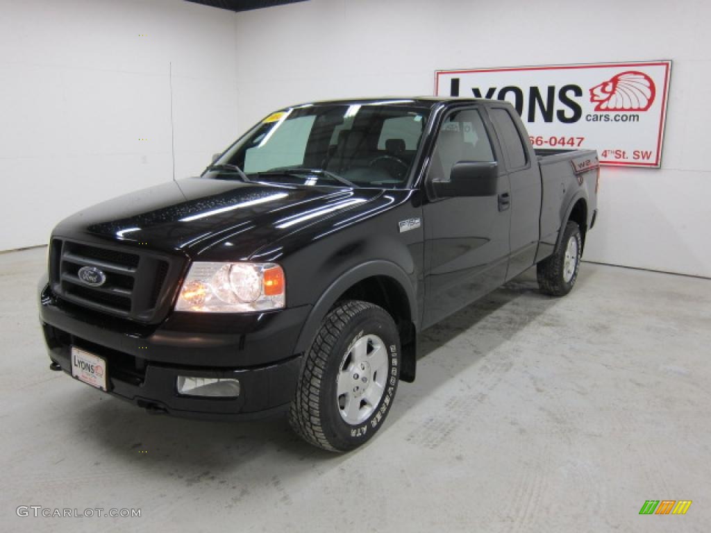 2004 F150 FX4 SuperCab 4x4 - Black / Medium/Dark Flint photo #23