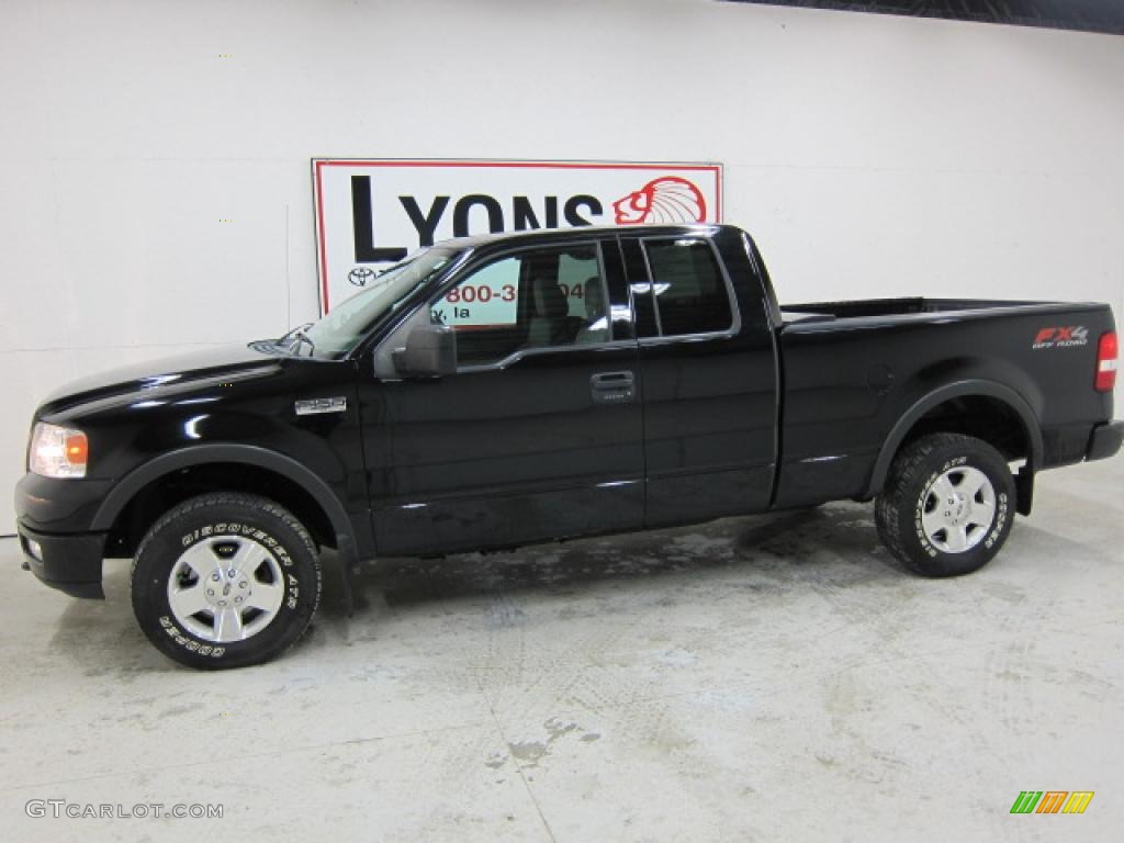 2004 F150 FX4 SuperCab 4x4 - Black / Medium/Dark Flint photo #30