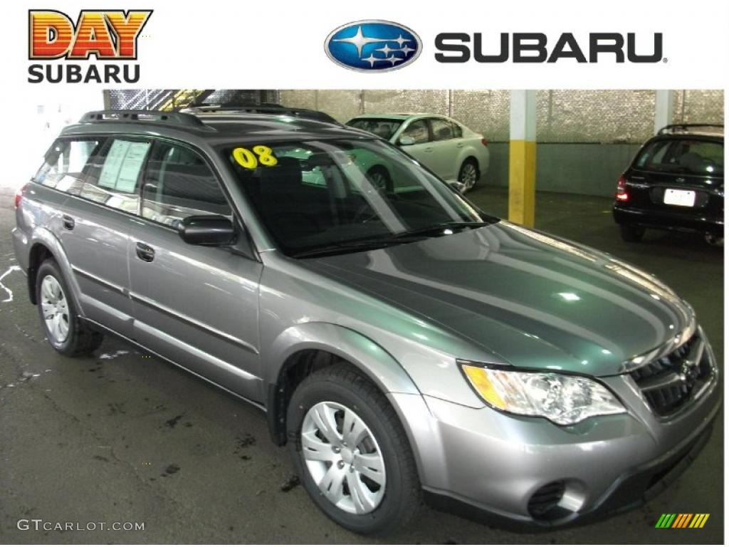 2008 Outback 2.5i Wagon - Quartz Silver Metallic / Off Black photo #1