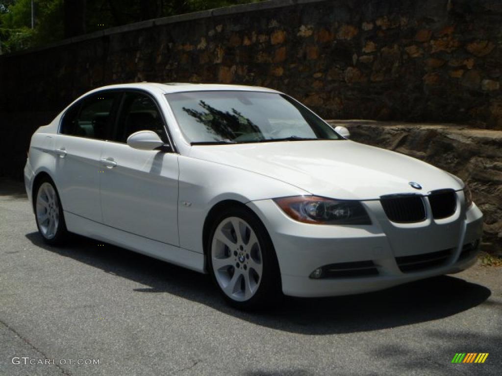 2008 3 Series 335i Sedan - Alpine White / Black photo #1