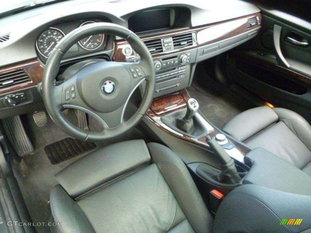Black Interior 2008 BMW 3 Series 335i Sedan Photo #48988134