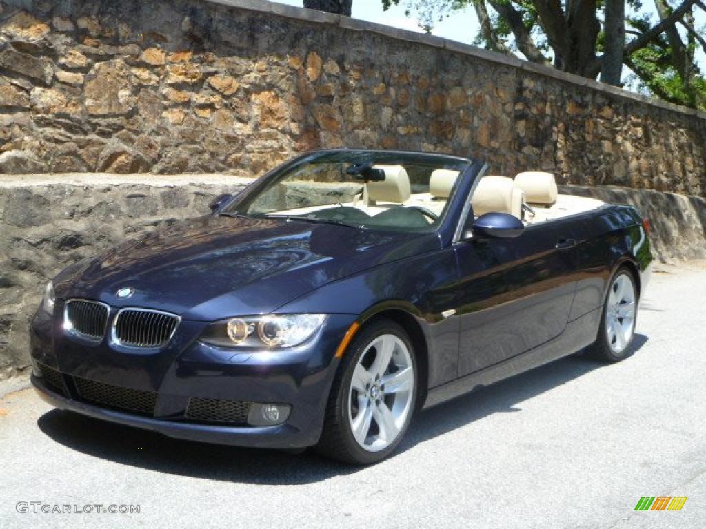 2008 3 Series 335i Convertible - Monaco Blue Metallic / Cream Beige photo #4