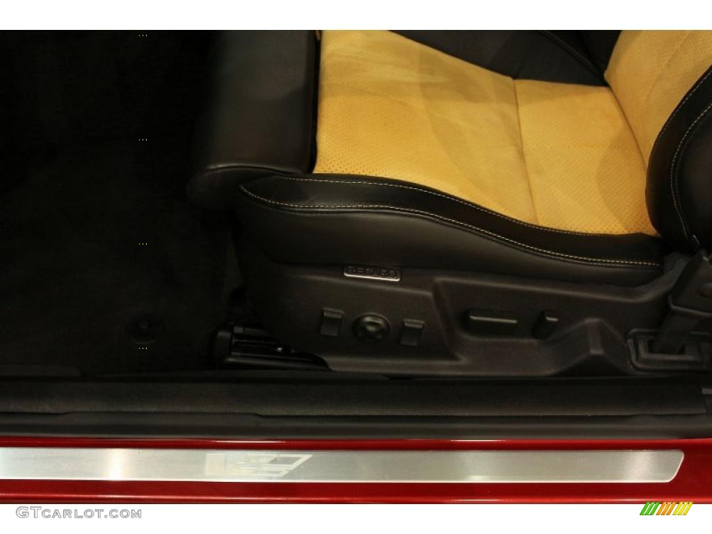 2011 CTS -V Coupe - Crystal Red Tintcoat / Ebony/Saffron photo #11