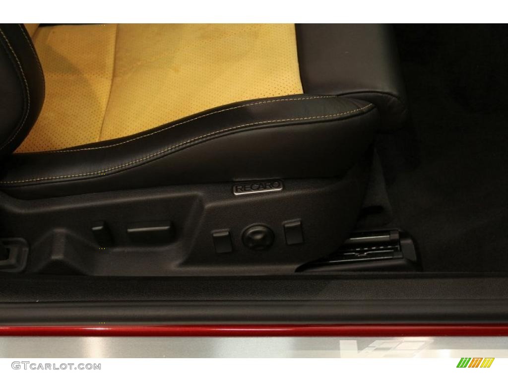 2011 CTS -V Coupe - Crystal Red Tintcoat / Ebony/Saffron photo #31