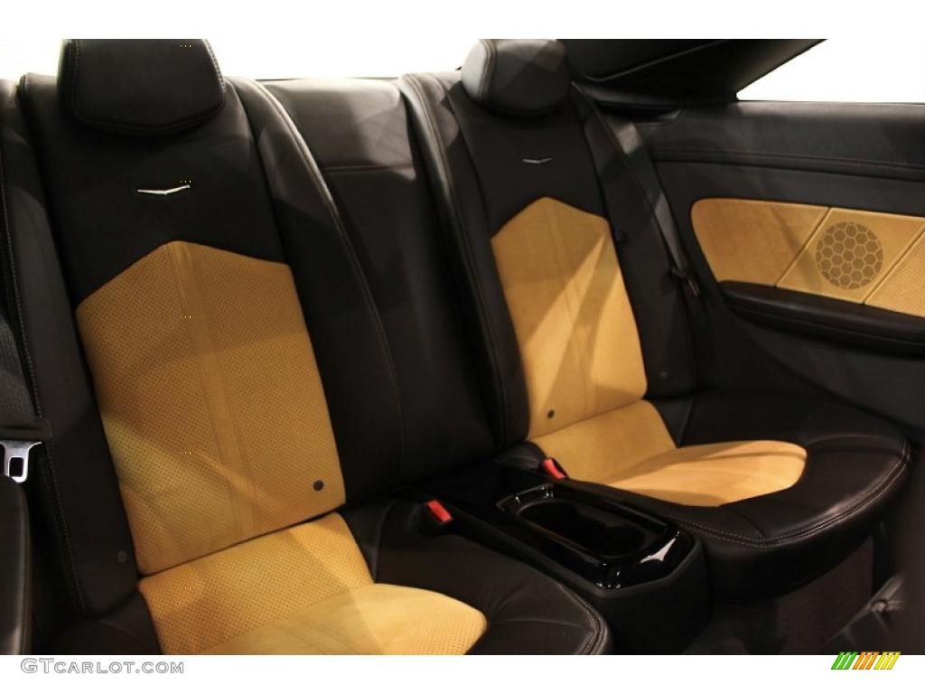 Ebony/Saffron Interior 2011 Cadillac CTS -V Coupe Photo #48988877