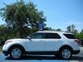 2011 White Suede Ford Explorer XLT  photo #2
