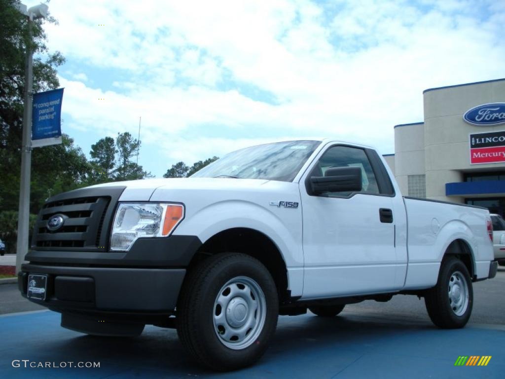 2011 F150 XL Regular Cab - Oxford White / Steel Gray photo #1