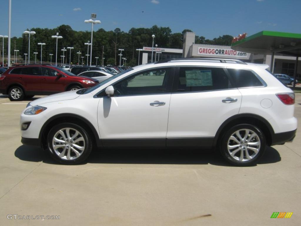 2011 CX-9 Grand Touring - Crystal White Pearl Mica / Sand photo #2