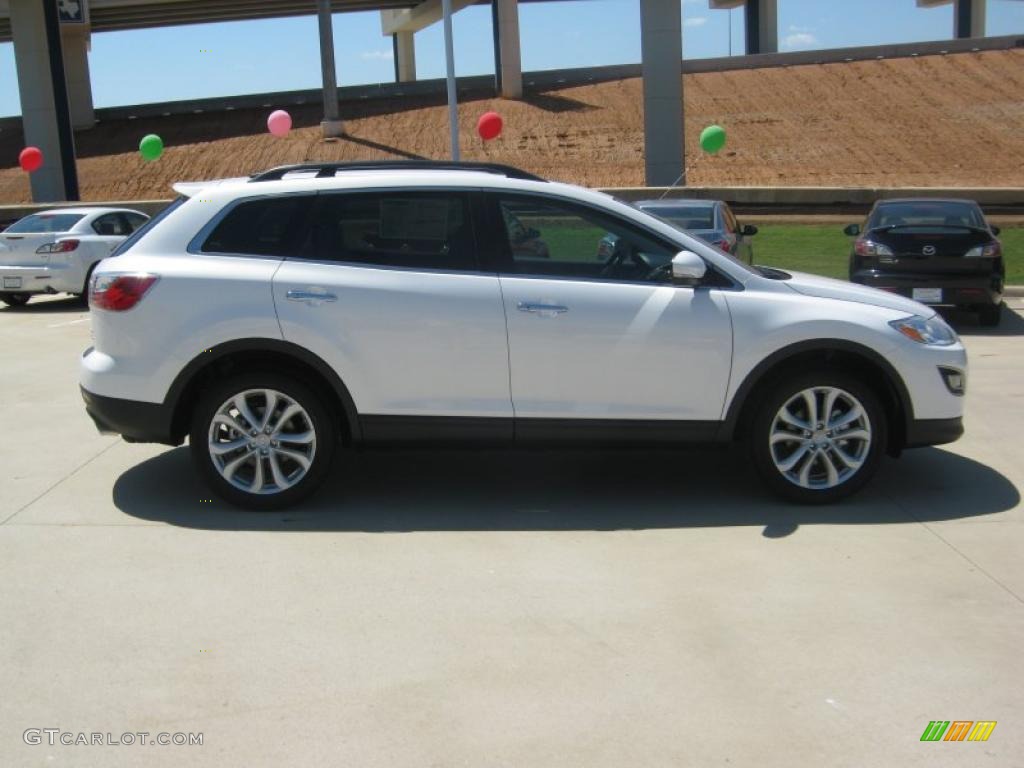2011 CX-9 Grand Touring - Crystal White Pearl Mica / Sand photo #6