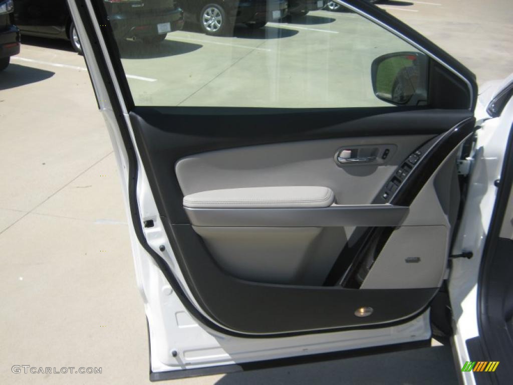 2011 CX-9 Grand Touring - Crystal White Pearl Mica / Sand photo #18