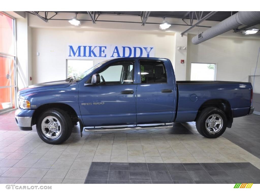 2005 Ram 1500 SLT Quad Cab - Atlantic Blue Pearl / Dark Slate Gray photo #1