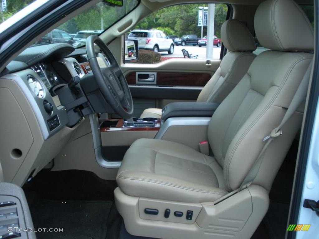 2010 F150 Lariat SuperCrew - Oxford White / Tan photo #11