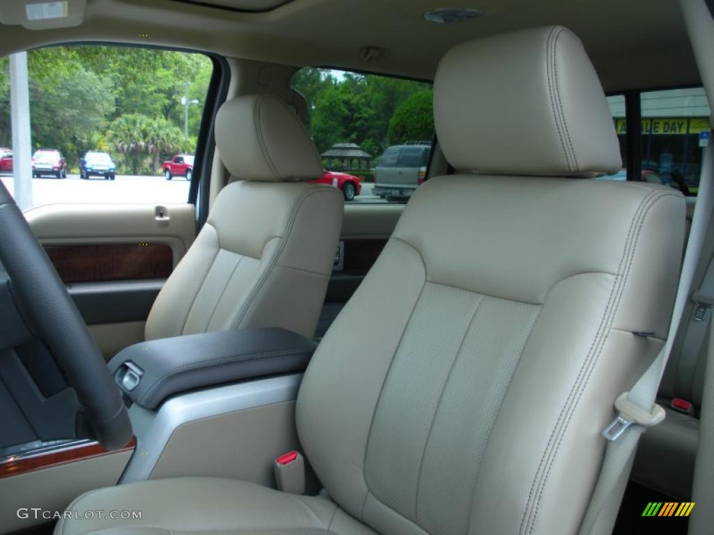 2010 F150 Lariat SuperCrew - Oxford White / Tan photo #12