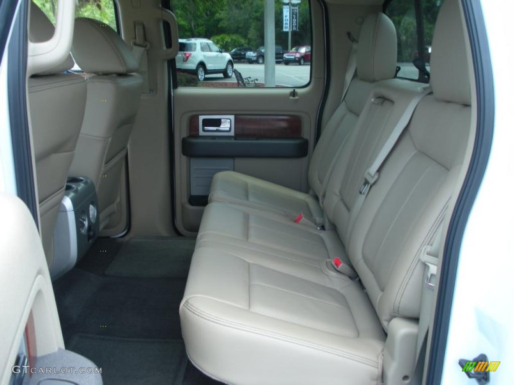 2010 F150 Lariat SuperCrew - Oxford White / Tan photo #13