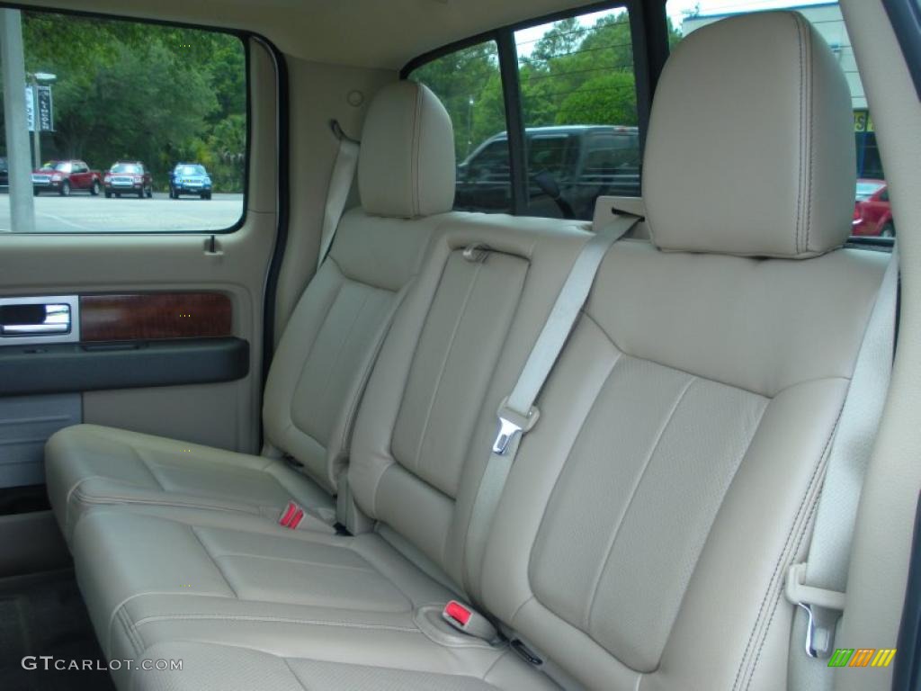 2010 F150 Lariat SuperCrew - Oxford White / Tan photo #14
