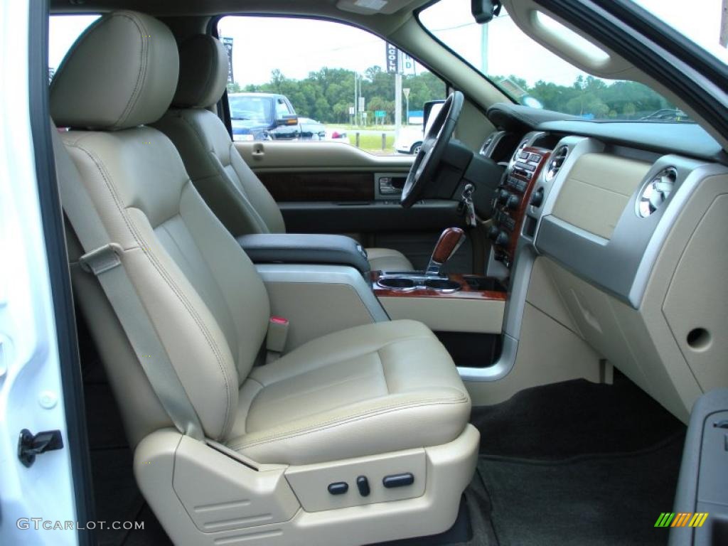 2010 F150 Lariat SuperCrew - Oxford White / Tan photo #15